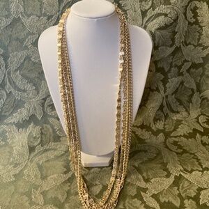 Vintage Sarah Coventry Four Strand Chain Necklace